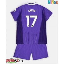 Camiseta Tottenham Hotspur Savio #17 Tercera Equipación para niños 2026-27 manga corta (+ pantalones cortos)